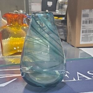 Blue Swirl Vase